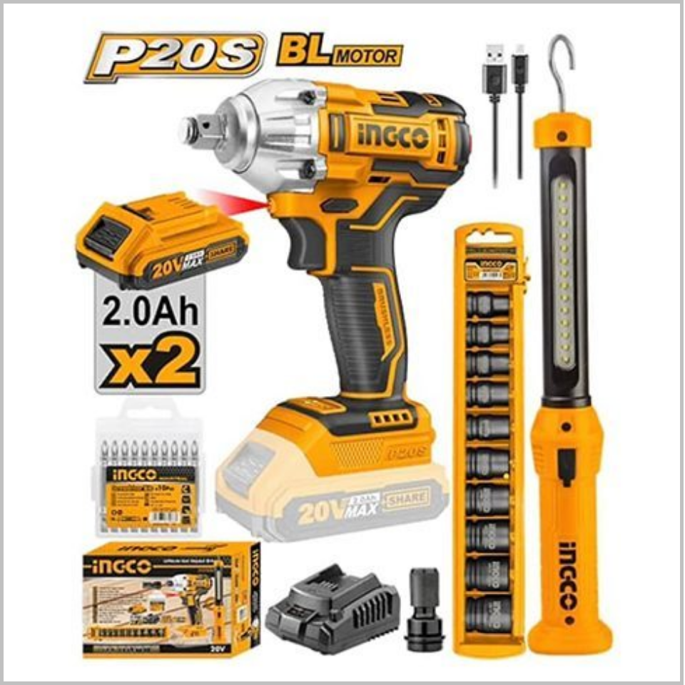 บล็อกไร้สาย 20V. 300NM COSLI23011 INGCO