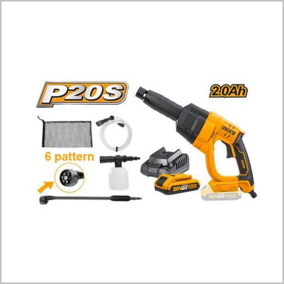ปืนฉีดน้ำแรงดันสูงไร้สาย 20V CPWLI20082 INGCO
