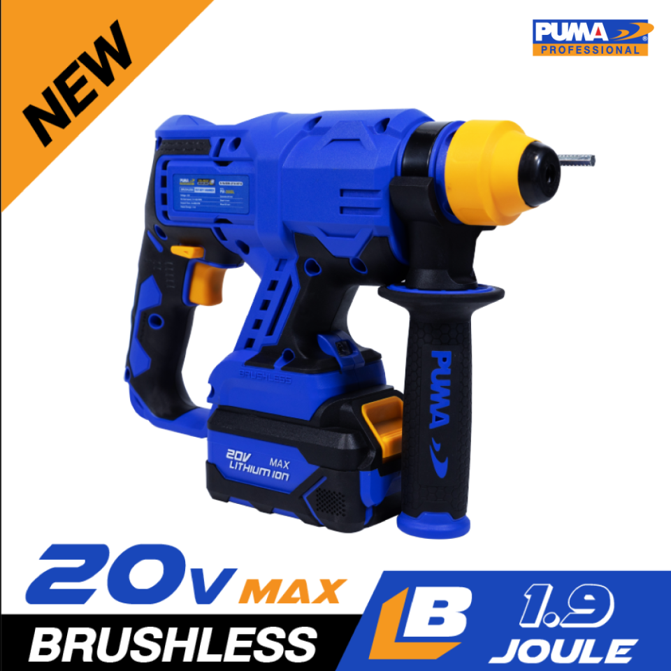 สว่านโรตารีไร้สาย 20V 22mm. 600W PM-260BL (แบต4.0Ah.2+แท่นชาร์จ1) PUMA - Image 2